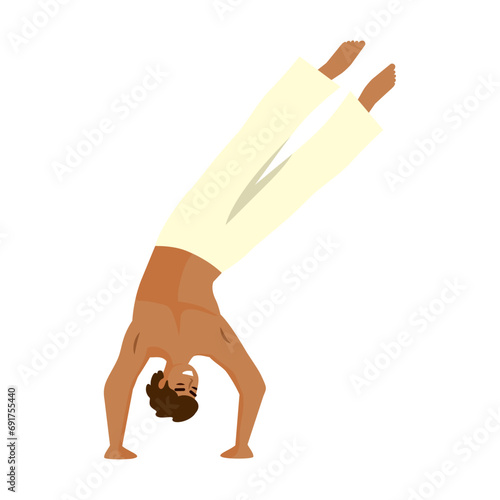 young man and capoeira