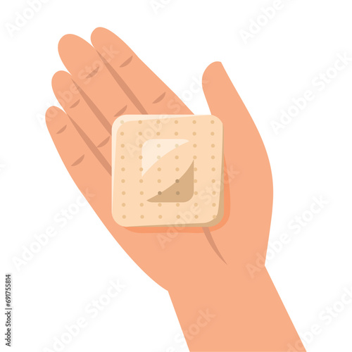 contraceptive patch in hand photo