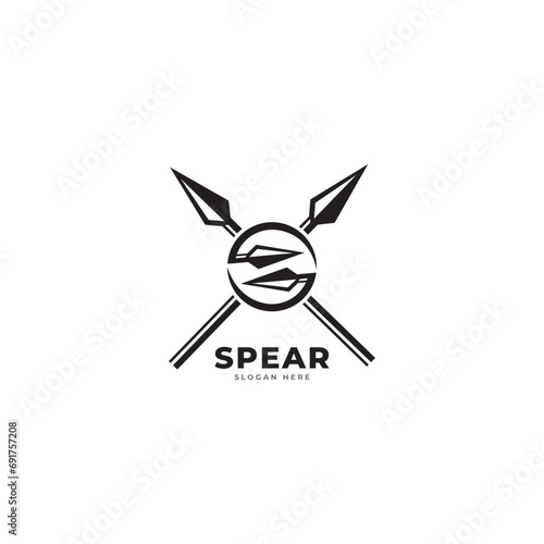 Spear logo icon vector image