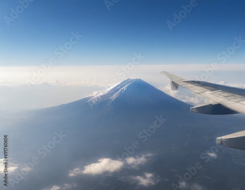 空から見た日本の富士山のイメージ © Kazu8