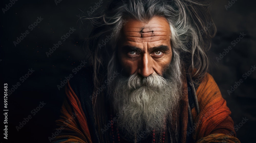 Indian guru, AI generated Image