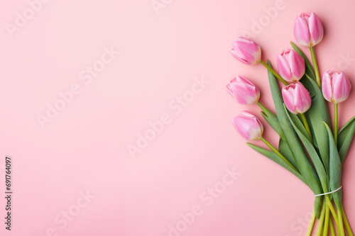 bouquet of pink tulips © Henrry L