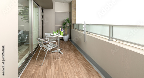 ワイドバルコニー、マンション、住宅設備