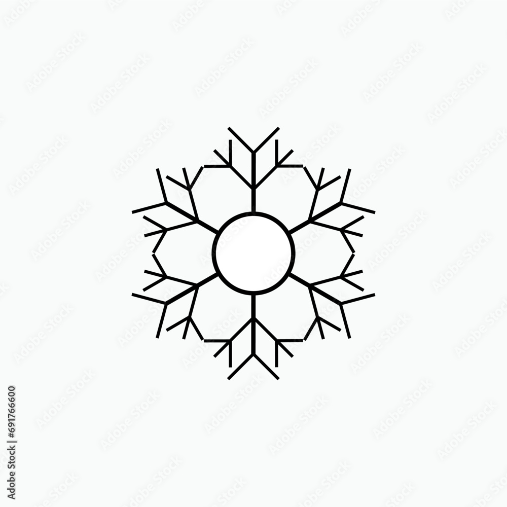 Frozen  Icon. Freeze Symbol - Vector Logo Template.