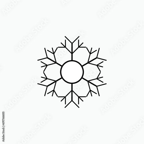 Frozen  Icon. Freeze Symbol - Vector Logo Template.