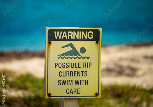 No Swimming Sign