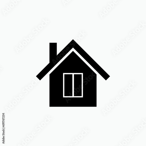 Home Icon. Residence Symbol - Vector. 
