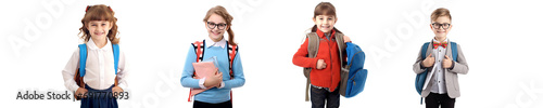 child and school bag