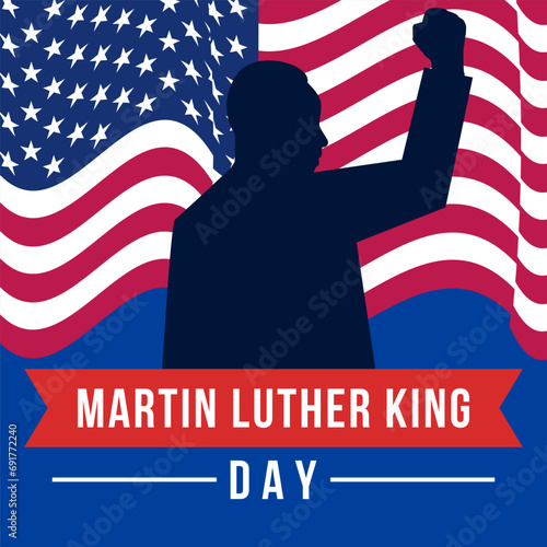 vector design MLK or Martin Luther King day illustration