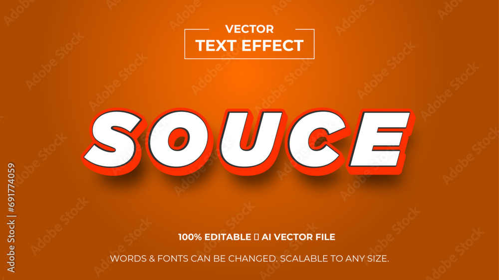 Fototapeta premium 3d editable text effect premium vector. Editable text style effect. 3d Text emblem for advertising, branding, business logo cover of presentation banner. vector illustration