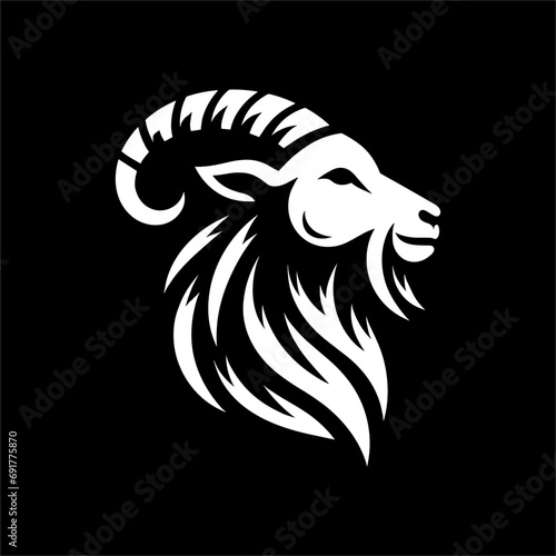 goat head  logo vector, premium design logo