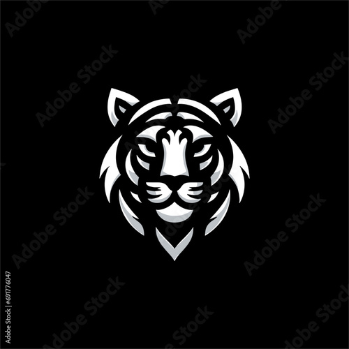 tiger head vector premium logo vector