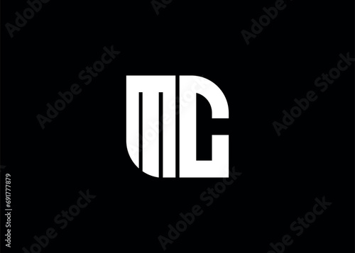 Monogram Letter MC Logo Design vector template