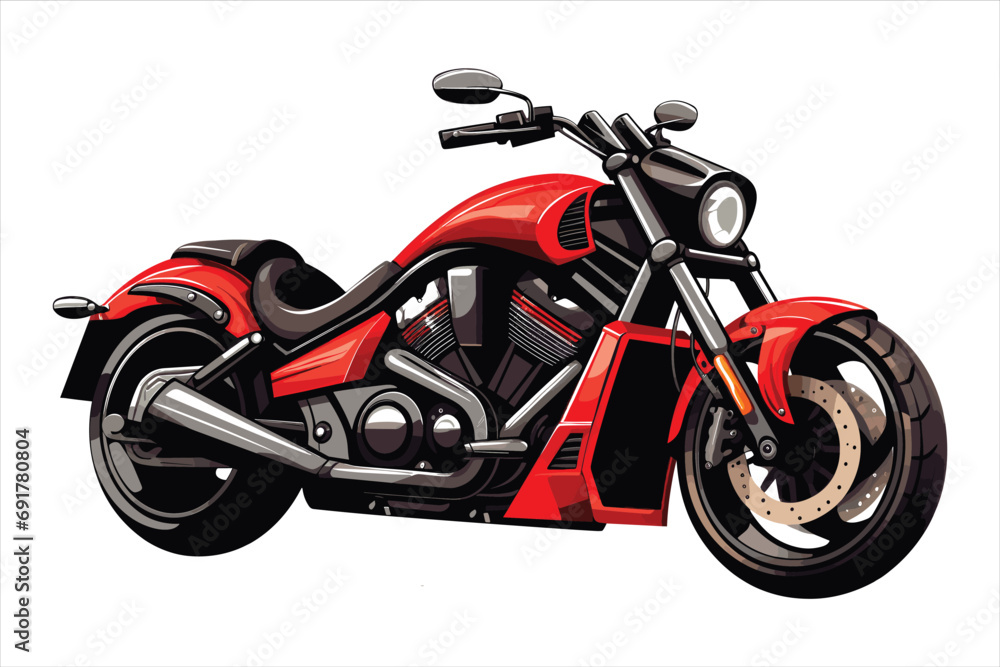 Chopper customizations vector motorcycle illustrations Chopper customizations vector motorcycle illustrations