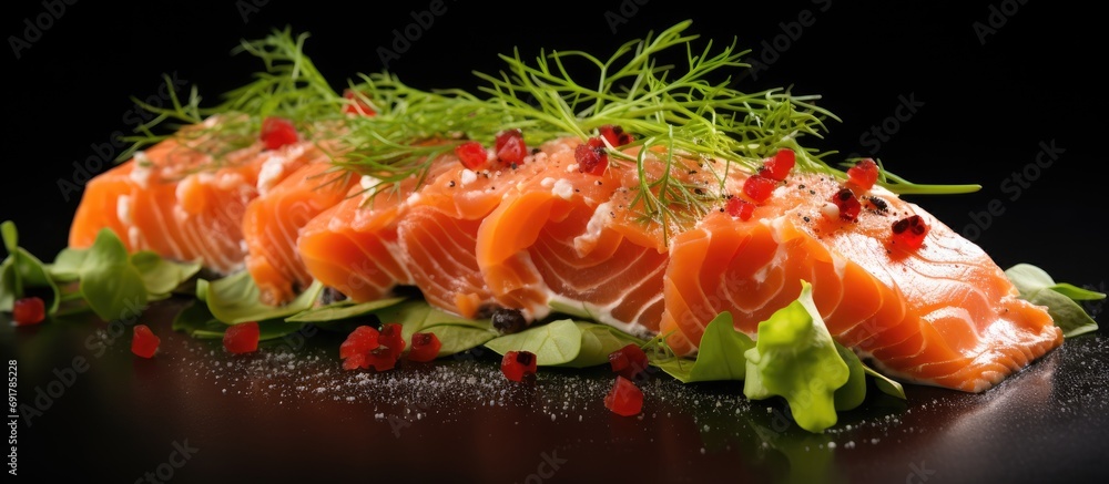 Tasty Gravlax appetizer. Tasty Gravlax appetizer.