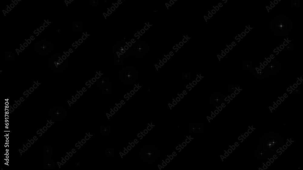 Night starry skies with twinkling or blinking stars motion background Night starry skies with twinkling or blinking stars motion background