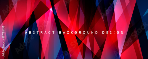 Breaking Glass Background, Kaleidoscope effect. Transparent Straight Lines. Dynamic Light Rays effect. Vector Illustration For Wallpaper, Banner, Background, Card, Book Illustration, landing page