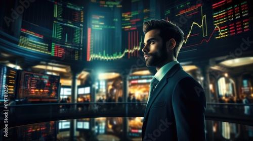 Stock trading professionals. Generative AI. © visoot