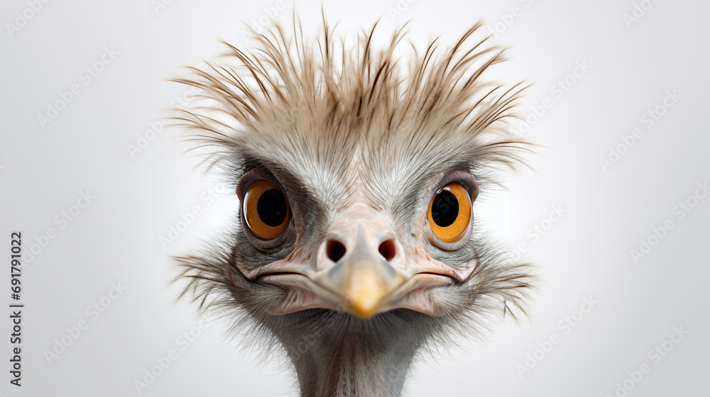 Cute Rhea: Photorealistic Avian Elegance Cute Rhea: Photorealistic Avian Elegance
