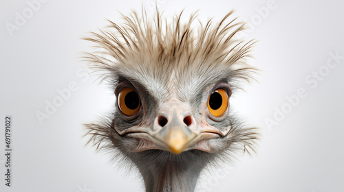 Cute Rhea: Photorealistic Avian Elegance