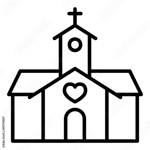 church outline icon