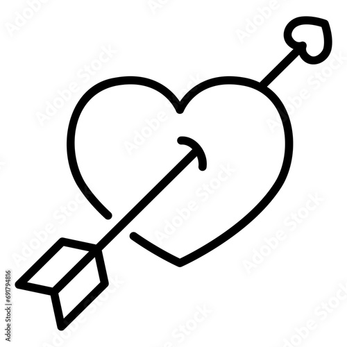 cupid outline icon