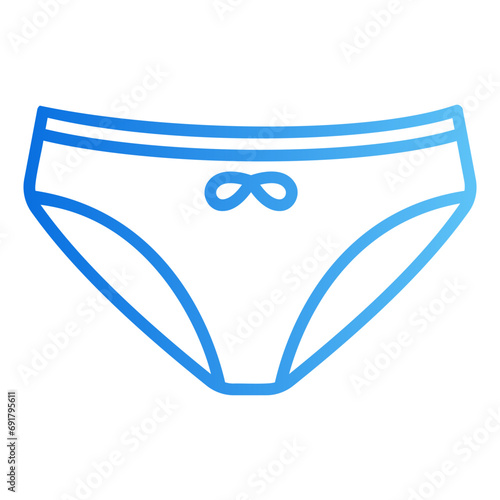 underwear gradient icon