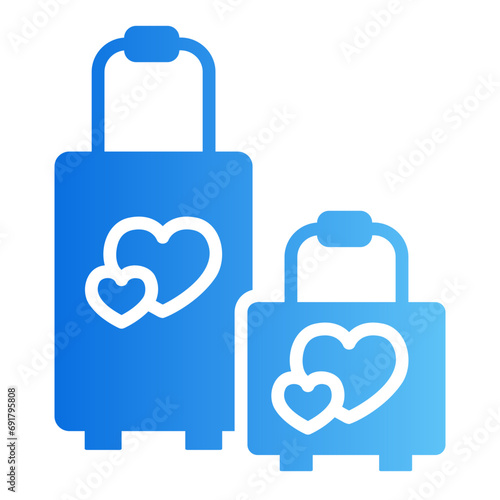 travel bag gradient icon