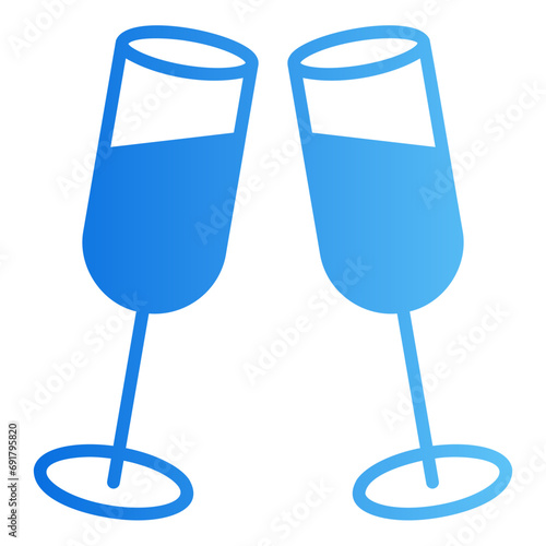 cheers gradient icon