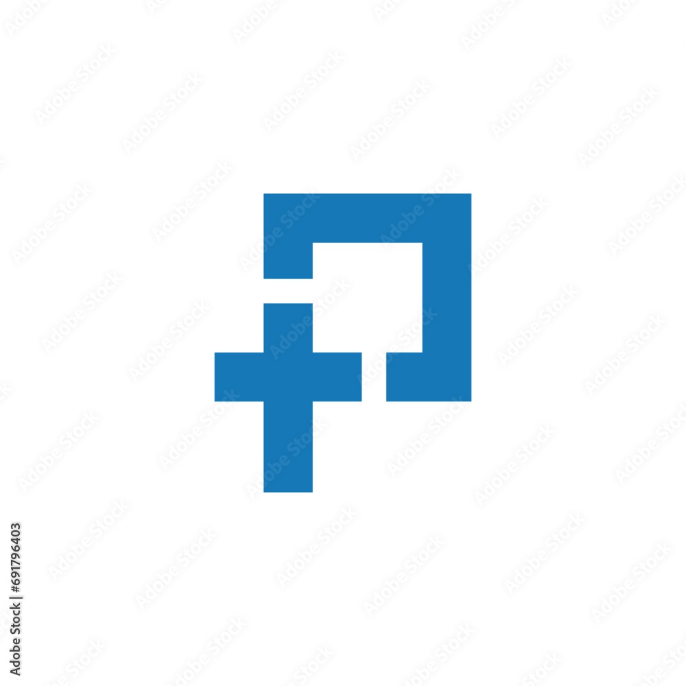 P Cross Christian Logo Design Vector P Cross Christian Logo Design Vector