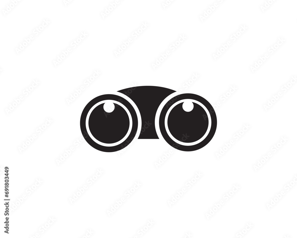 Bainocular looking icon vector symbol design illustration Bainocular looking icon vector symbol design illustration