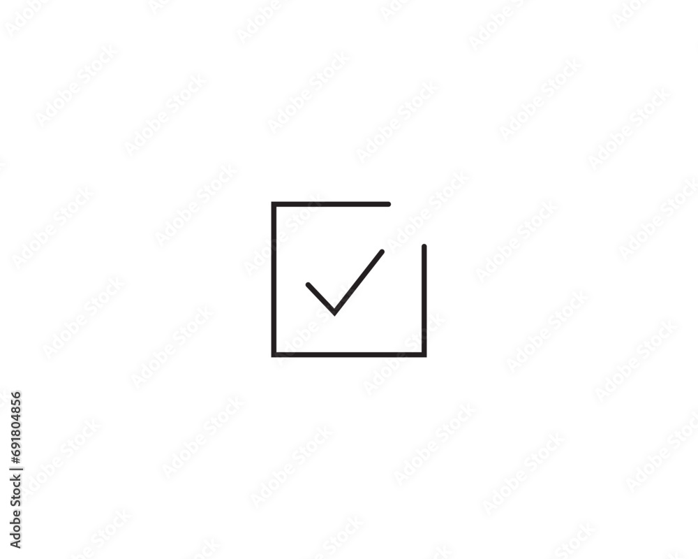 Check mark icon vector symbol design illustration Check mark icon vector symbol design illustration