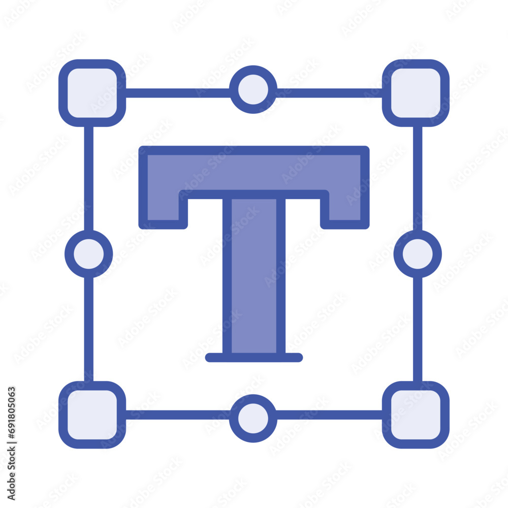 An amazing icon of text tool in flat style, ready to use icon An amazing icon of text tool in flat style, ready to use icon