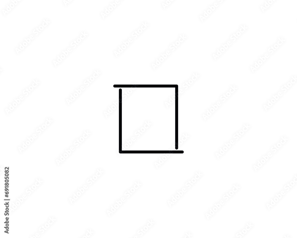Crop frame icon vector symbol design illustration Crop frame icon vector symbol design illustration