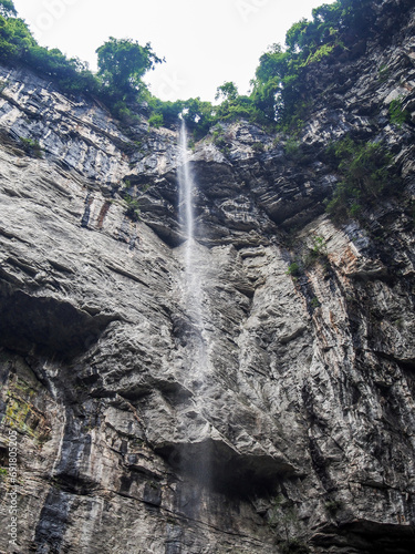 Beautiful Landscape of Three Natural Bridges(Tianlong Bridge, Qinglong Bridge, Heilong Bridge) in The Wulong Karst National Geology Park(Tianshengsanqiao),a UNESCO World Heritage Site,Chongqing,China photo