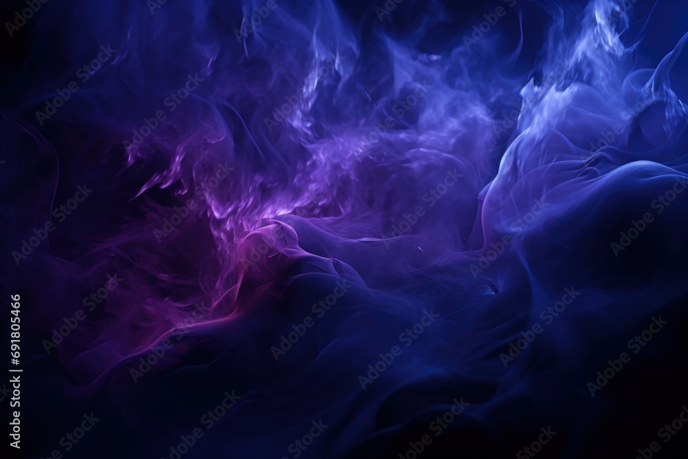  a blue and purple smoke background with a black background and a black background with a blue and purple smoke pattern.