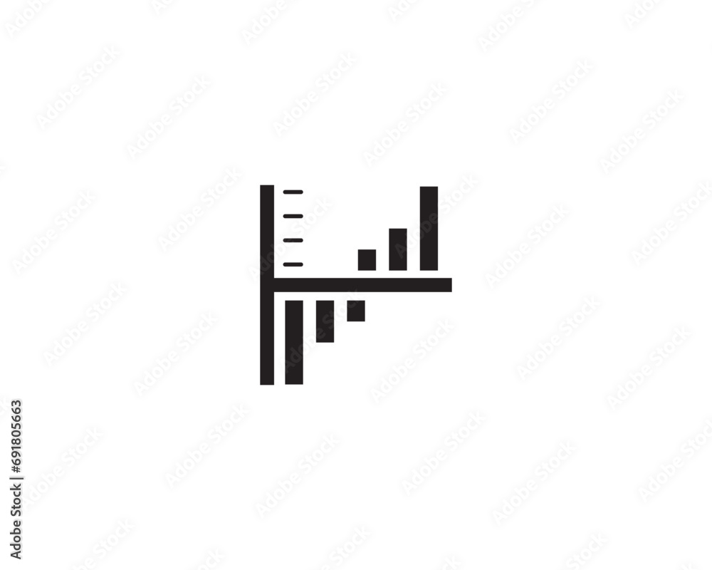 Data chart icon vector symbol design illustration Data chart icon vector symbol design illustration