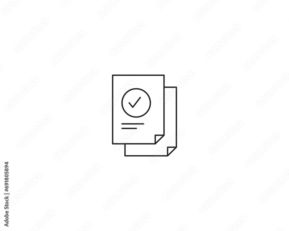 Document contract icon vector symbol design illustration Document contract icon vector symbol design illustration