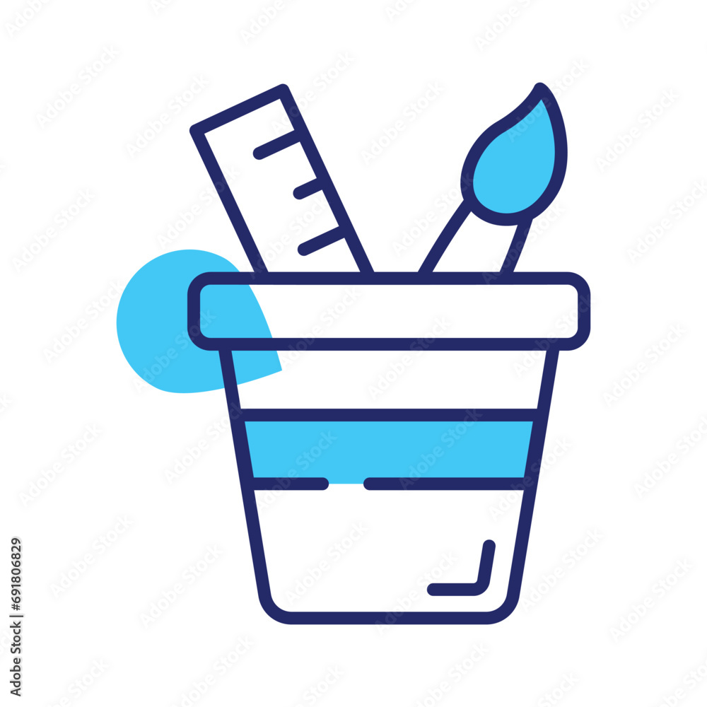 Get hold on this amazing icon of drawing tools in trendy modern style Get hold on this amazing icon of drawing tools in trendy modern style