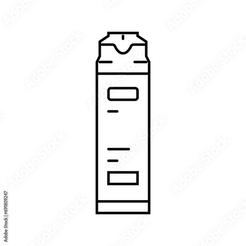 shaving cream hygiene line icon vector. shaving cream hygiene sign. isolated contour symbol black illustration