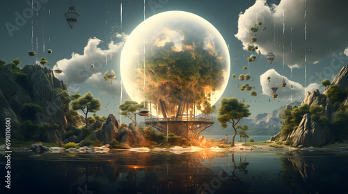 Creative concept. Creator. Visual contents. Generative Ai.