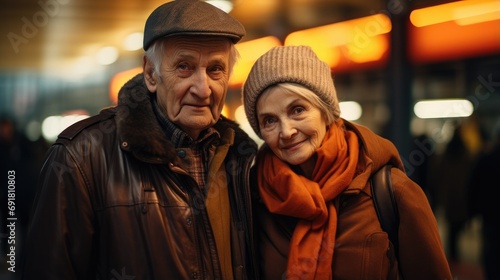 A man and a woman standing next to each other. Generative AI.