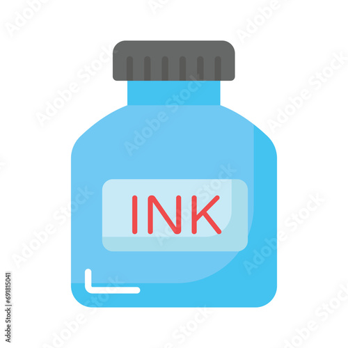 Check this carefully crafted vector of inkpot in modern style