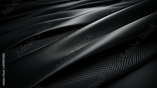 Woven Carbon Fibre Background with Black Tones photo