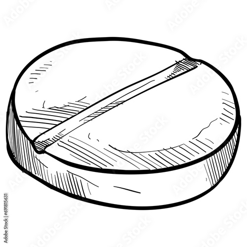 drug handdrawn illustration