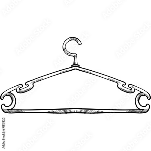 hangers handdrawn illustration