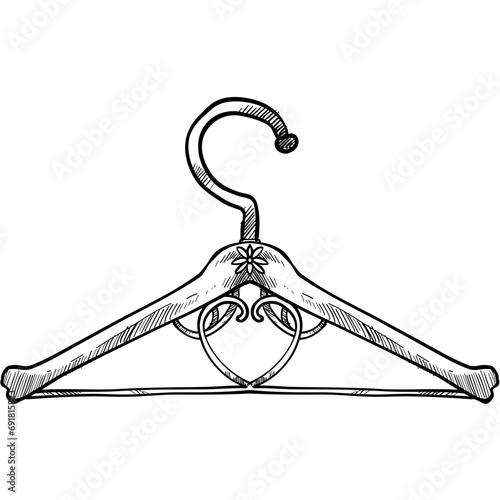 hangers handdrawn illustration