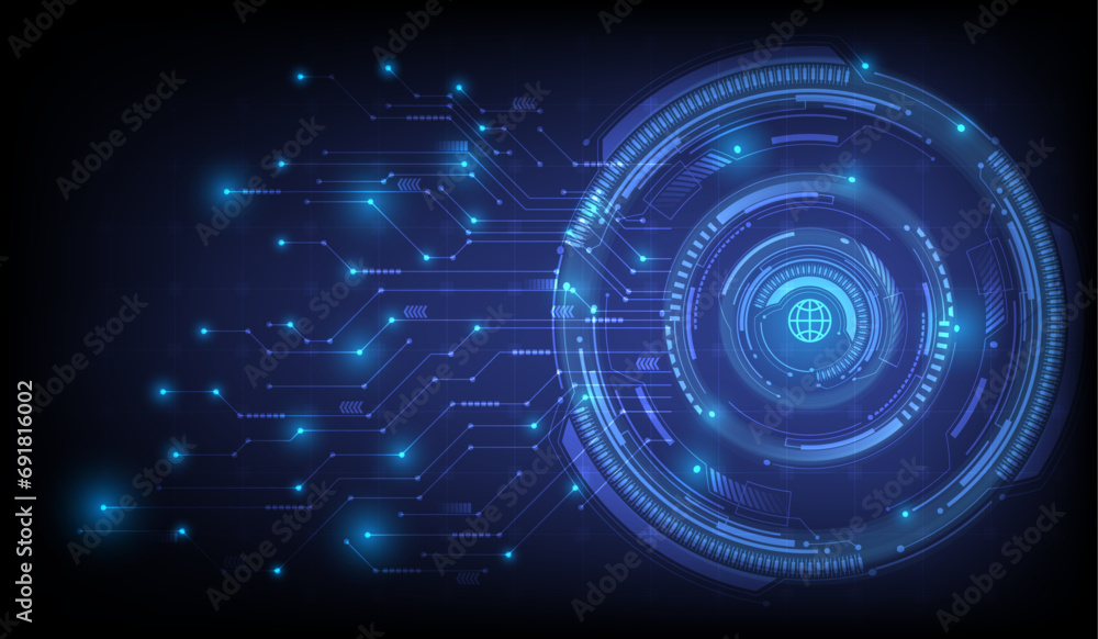 Circuit board technology, blue circuit board background vector Modern technology circuit board texture background design. Flowing waves. Circuit board technology, blue circuit board background vector Modern technology circuit board texture background design. Flowing waves.