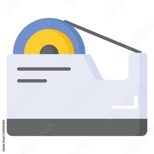 Check this amazing icon of tape dispenser in trendy style