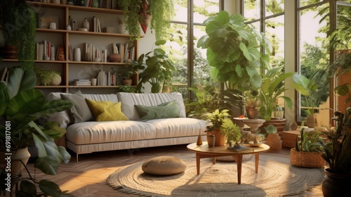 livingroom with plants